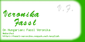 veronika fassl business card